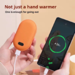 Portable Rechargeable Electric Hand Warmer with Fast Heating & USB Type-C Charging - Image 2